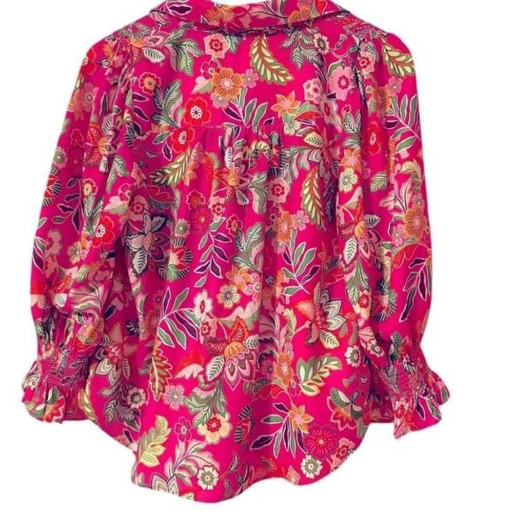 Fate Hot Pink Floral Blouse - Picture 3 of 5